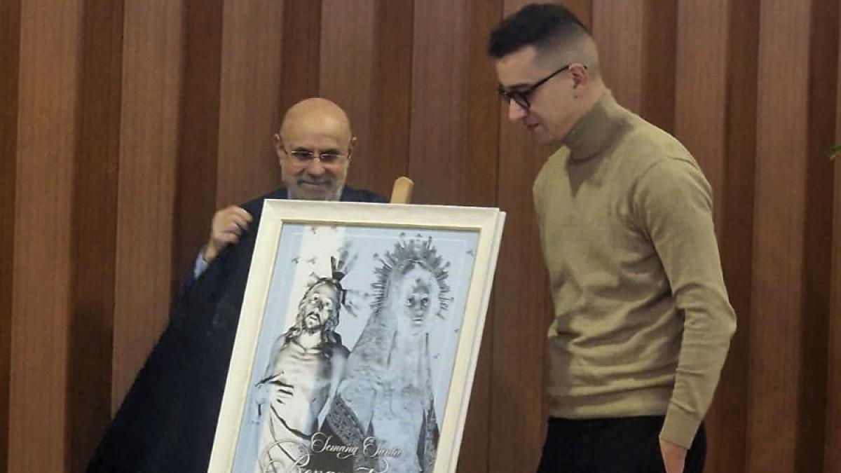 Las imágenes de la «Caida del Manto», este es el cartel anunciador de la Semana Santa de Benavente 2026 Las imágenes de la «Caida del Manto», este es el cartel anunciador de la Semana Santa de Benavente 2026