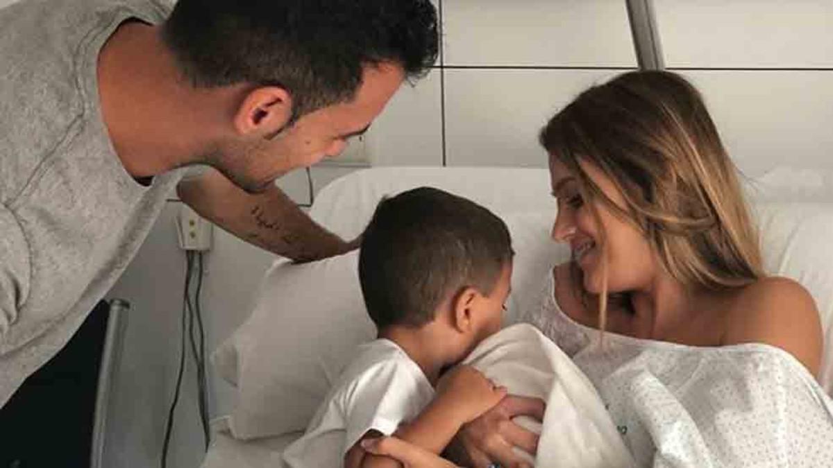 Sergio Busquets y Elena Galera han vuelto a ser padres