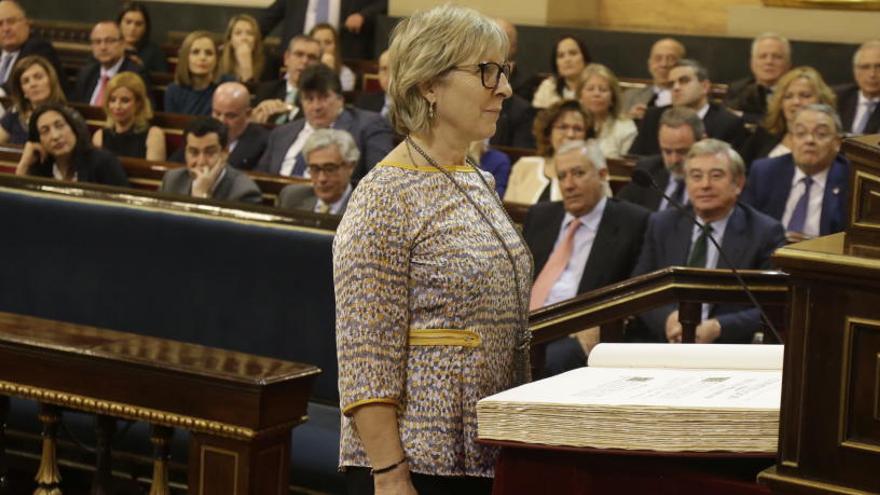 La senadora sallentina d&#039;ERC Mirella Cortés.