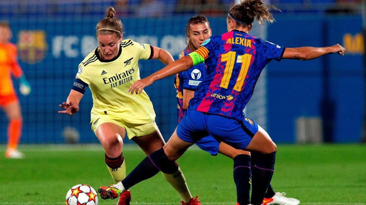 Miedema, en un partido contra el Barça