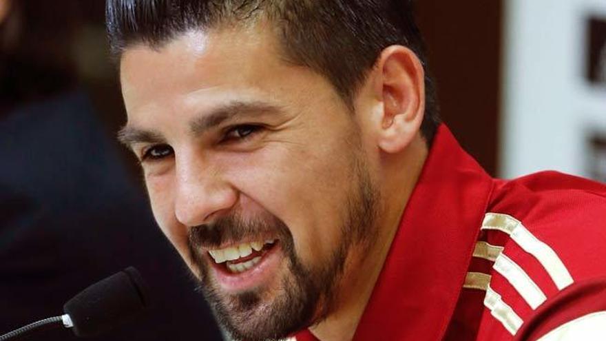 Nolito hizo gala de su sentido del humor // EFE