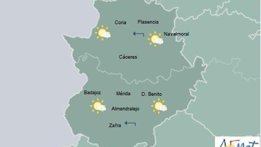 Mañana seguirá el calor en Extremadura con máximas de hasta 36º