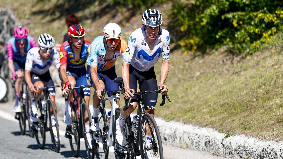 Enric Mas en la decimocuarta etapa del Giro de Italia, donde rozó la victoria quedando en segundo lugar