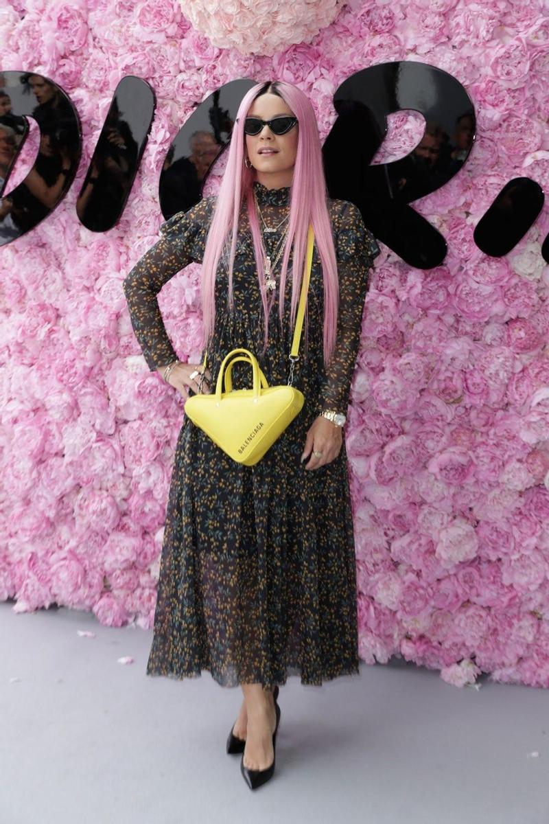 Lily Allen en el desfile de Dior Homme en París