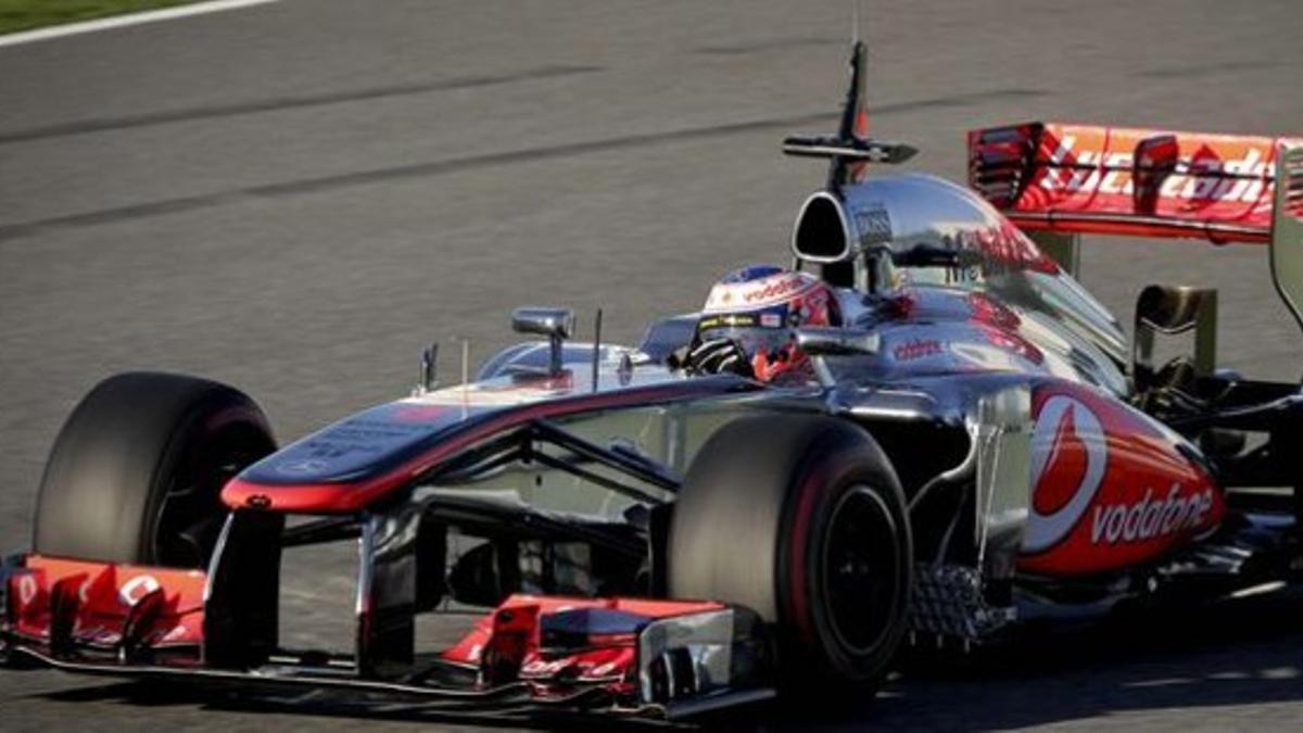 El coche de Jenson Button, en Jerez.