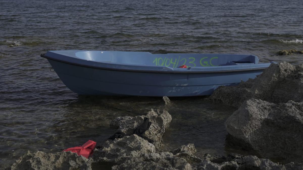 Una de las dos pateras llegadas hoy a Formentera