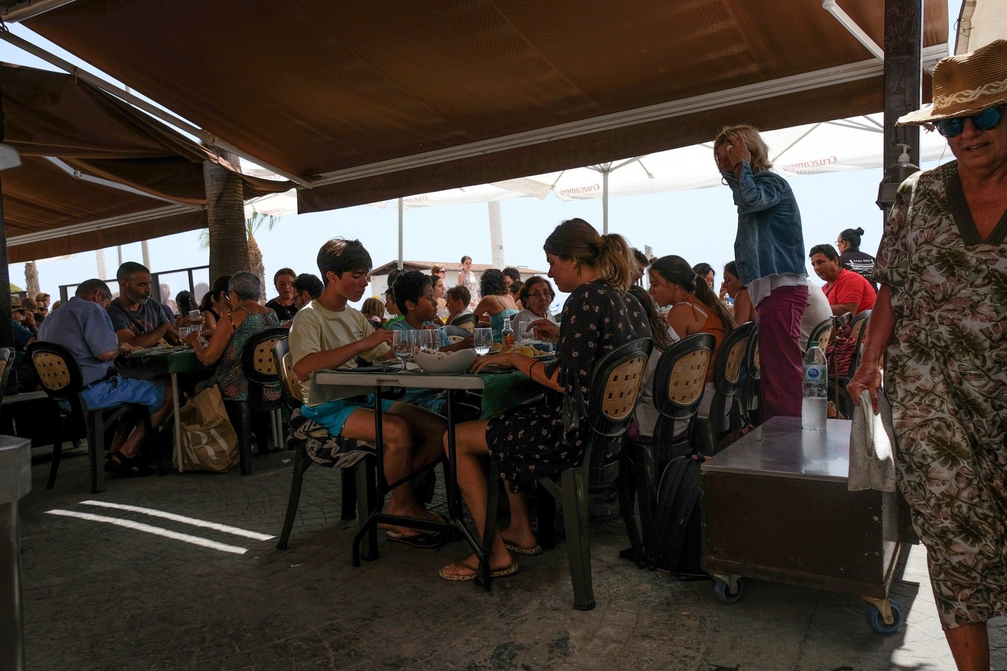 Las playas de Málaga, llenas en el primer domingo de julio