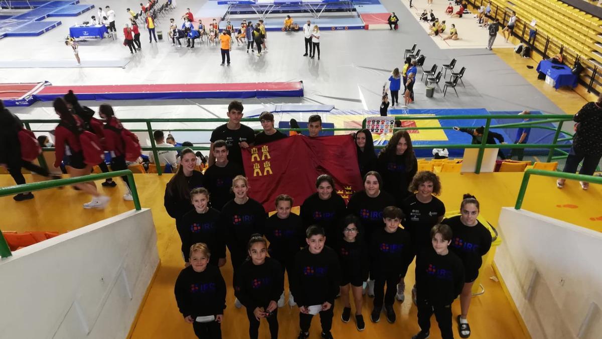 La delegación del Playas de San Javier en el Campeonato de España