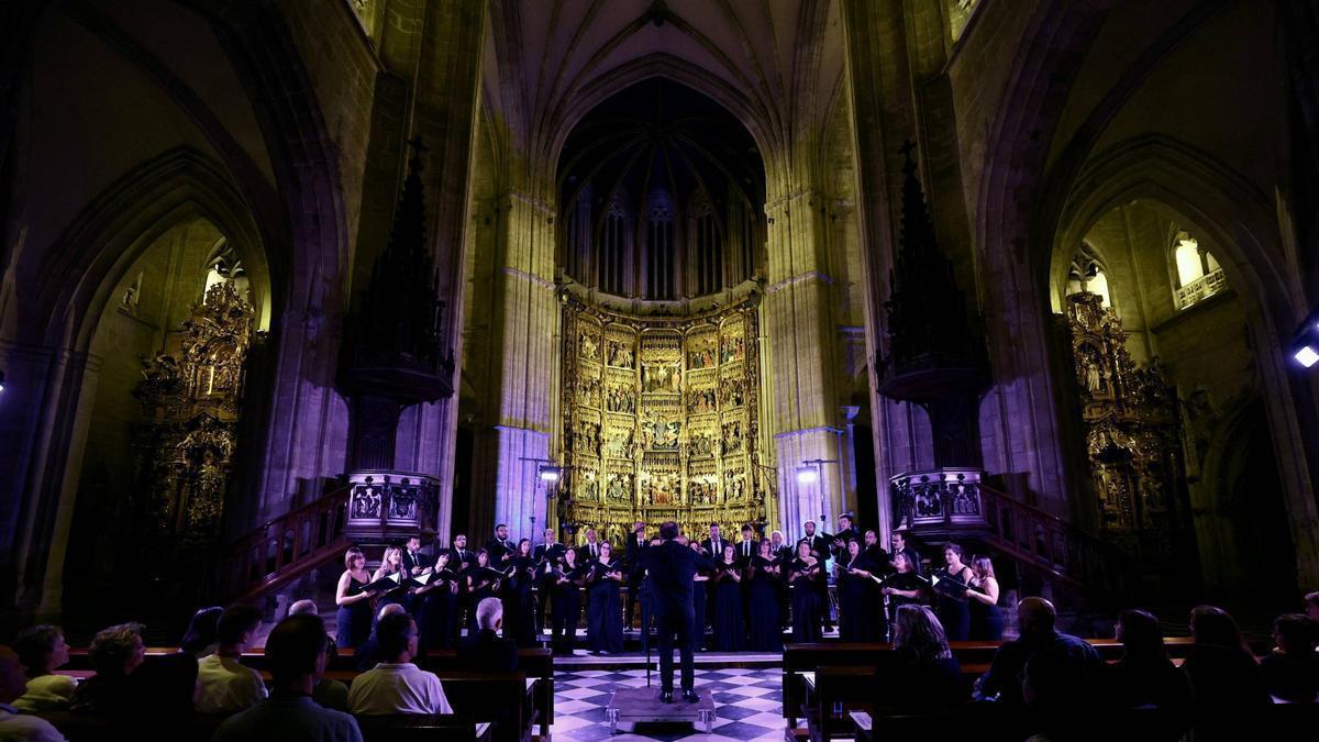 Un concierto en la Catedral durante la Noche Blanca.