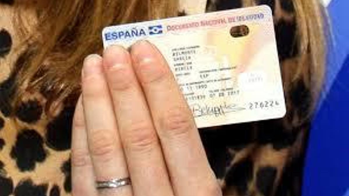 El DNI de una usuaria.