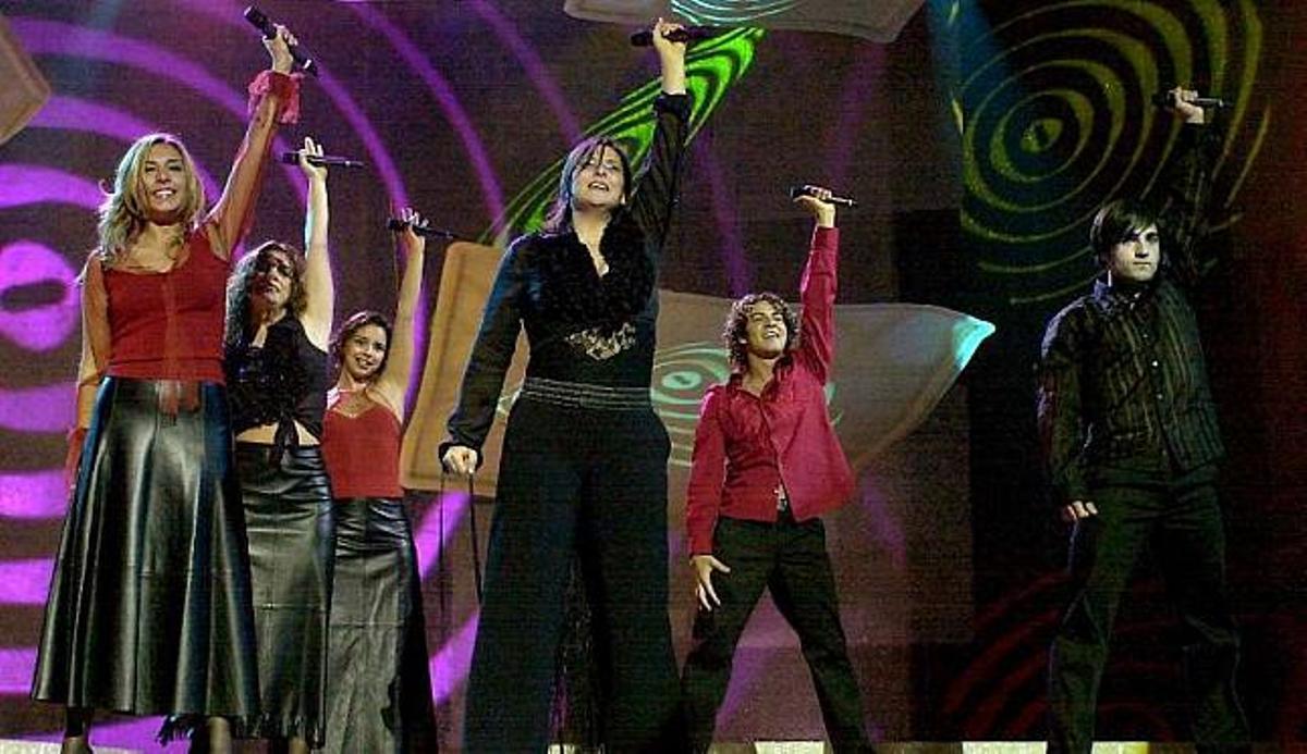 Rosa, durante su actuación en Eurovisión en el año 2002. / la opinión