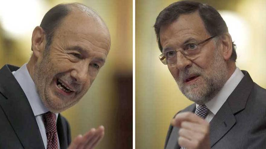 Rajoy a Rubalcaba: &quot;Mi partido no ha sido condenado, el suyo sí&quot;