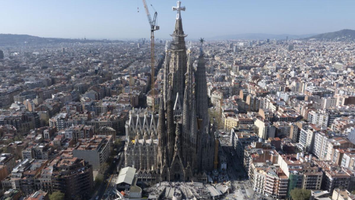 Vista aèria de la Sagrada Família