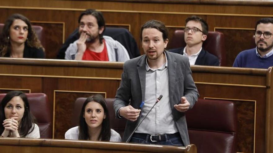 Pablo Iglesias, en el Congreso