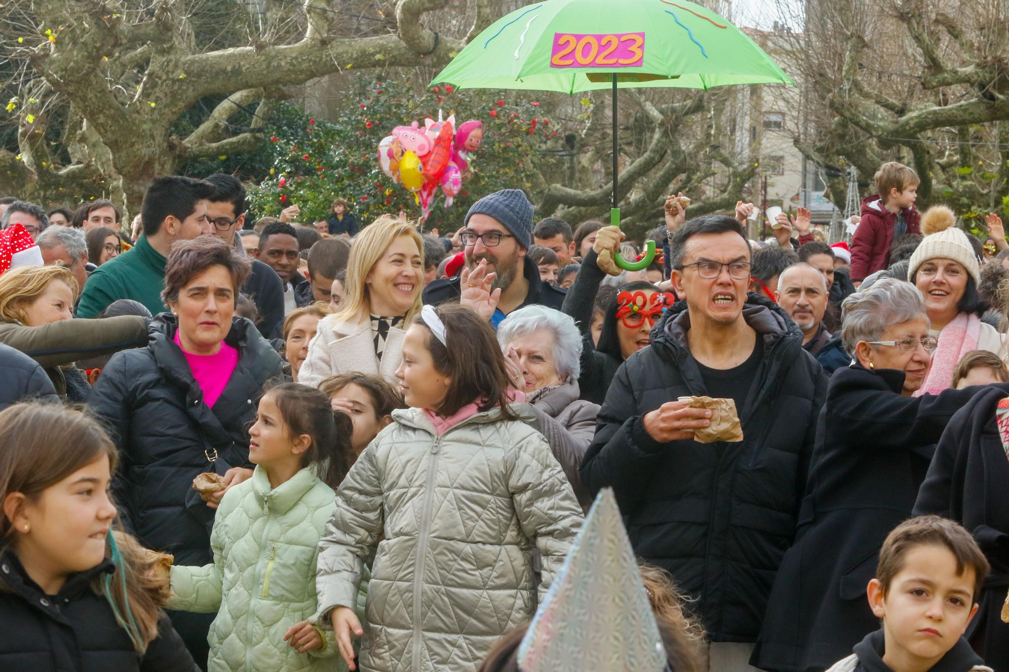 Ni con Pedroche, ni con Obregón: Vilagarcía ya dio la bienvenida al nuevo año