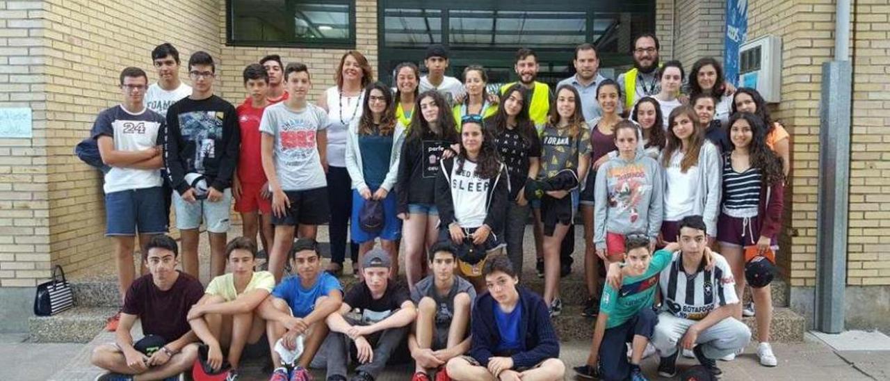 Jóvenes participantes en el segundo turno del Campalledo 2016. // FDV