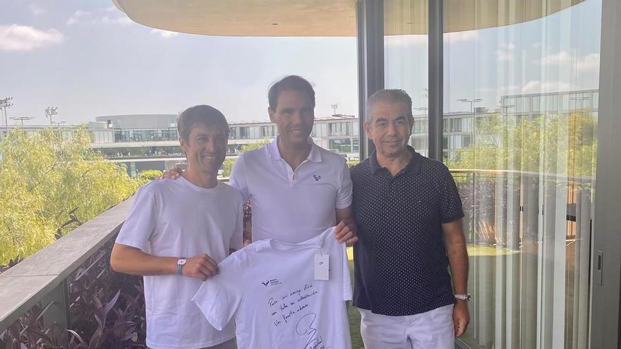 Rafa Nadal recibe en su academia a la estrella del trote mundial Eric Raffin