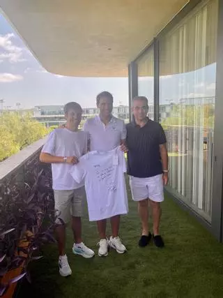 Rafa Nadal recibe en su academia a la estrella del trote mundial Eric Raffin