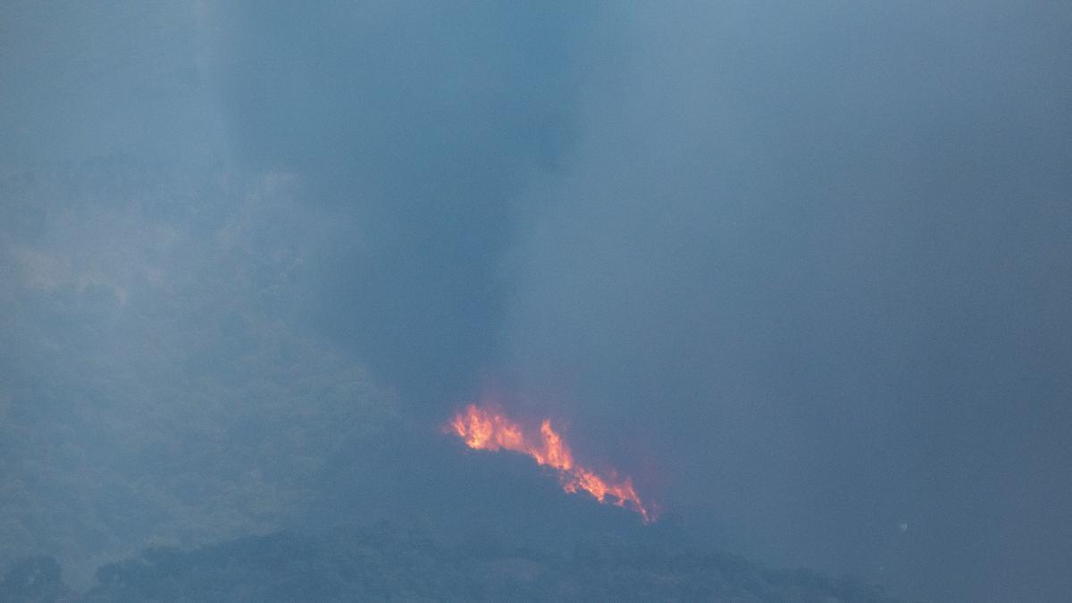 El incendio de Málaga sigue vivo, pero ha dado una tregua para trabajar