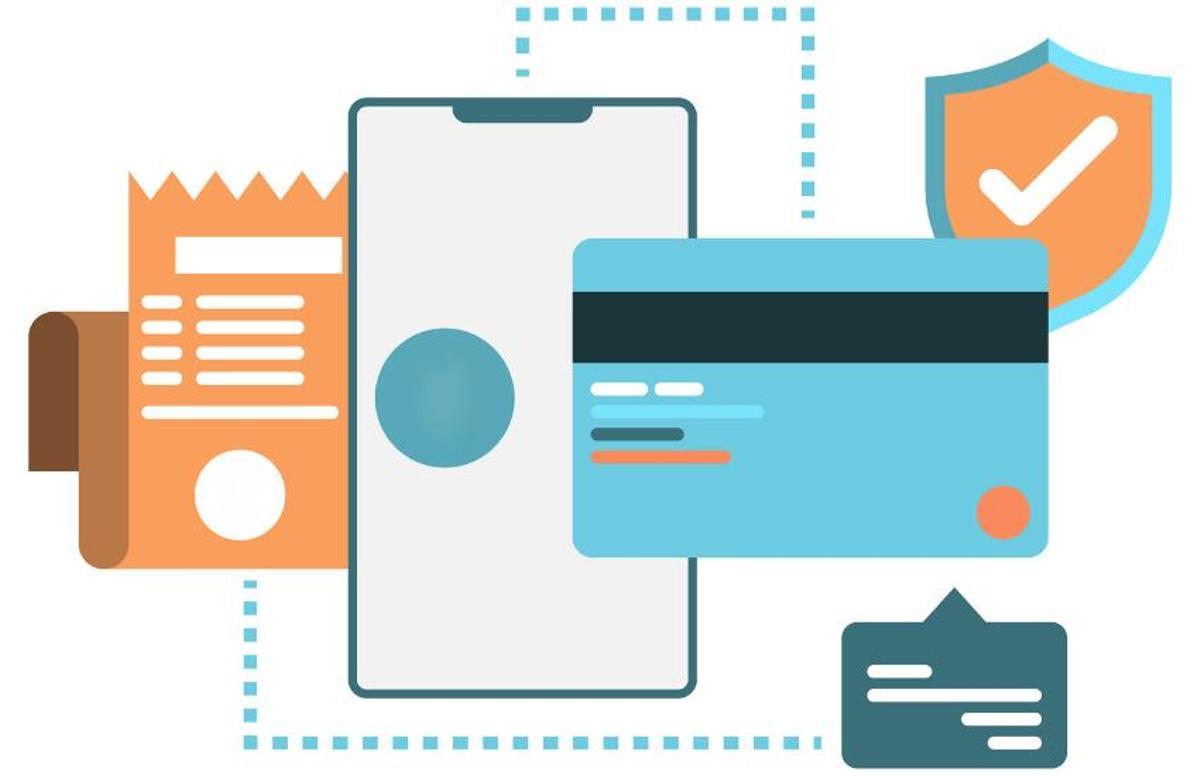 Ilustración de móvil con método de pago para los casinos online en España