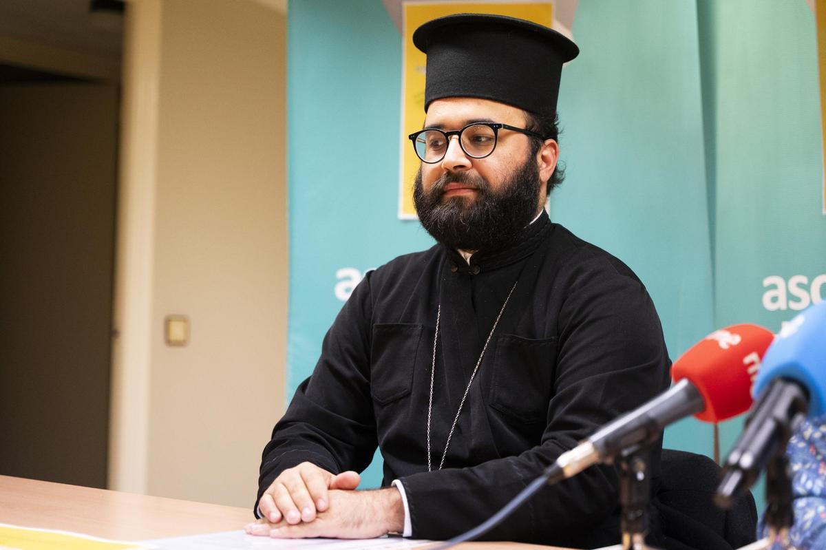 Teofan Ursachii, sacerdote de la Parroquia Ortodoxa Rumana de Plasencia y Cáceres