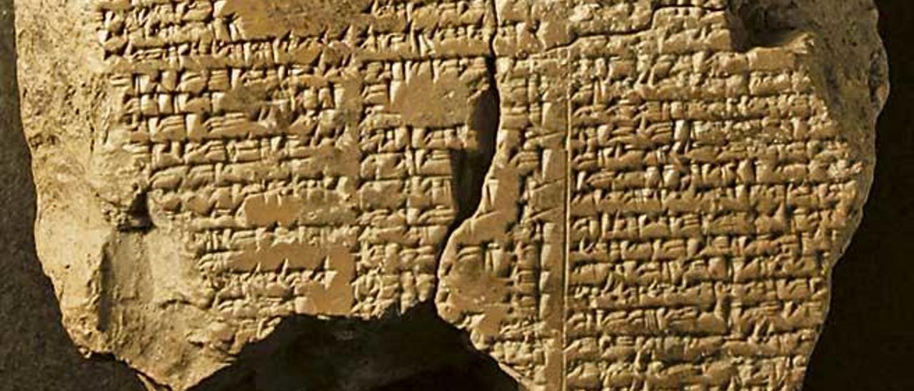 Fragment de l´Epopeia de Gilgamesh.