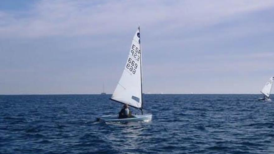 Nicklas, durante la competición en aguas catalanas.