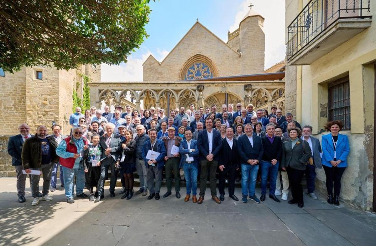 Todos los premiados, en Olite (Navarra)