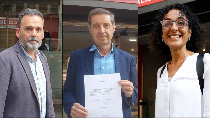 Por la izquierda, Ricardo Fernández, Carlos Fernández Llaneza y Natalia Santa Bárbara.