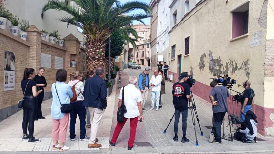 Las calles de Magallón, escenario del rodaje de la película ‘La Fuga’. | SERVICIO ESPECIAL