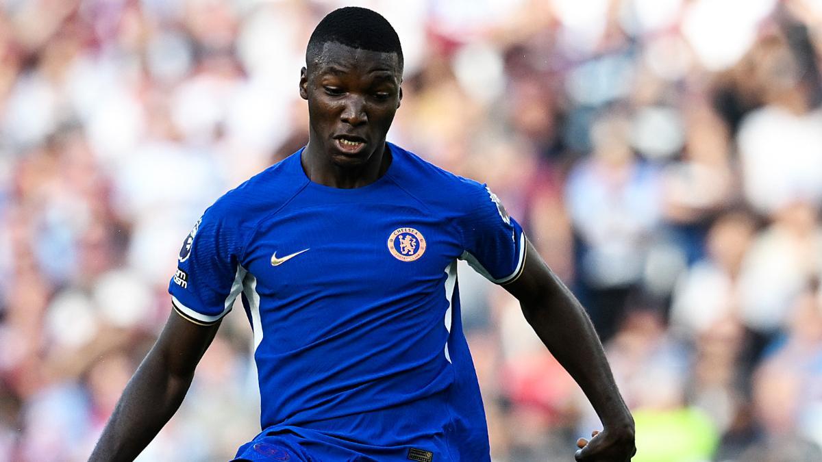 Moisés Caicedo, en su debut con el Chelsea