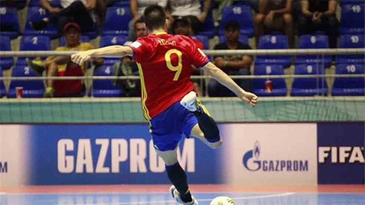 Sergio Lozano, jugador del Barcelona Lassa de fútbol sala