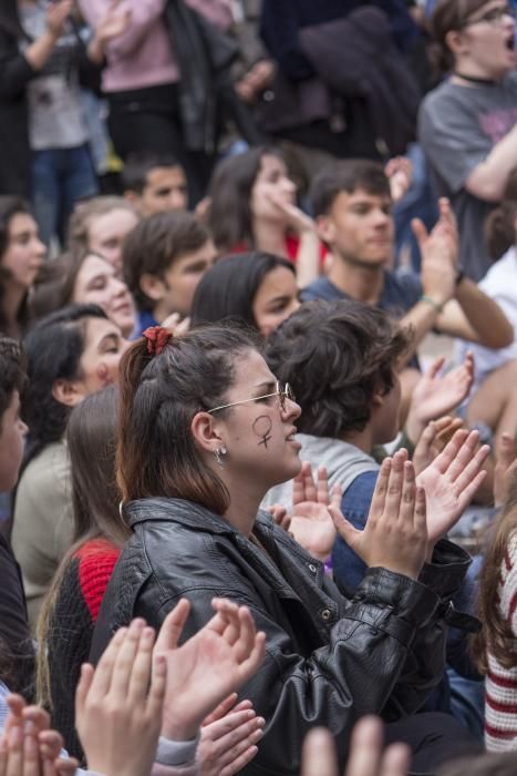 Manifestación en Oviedo.