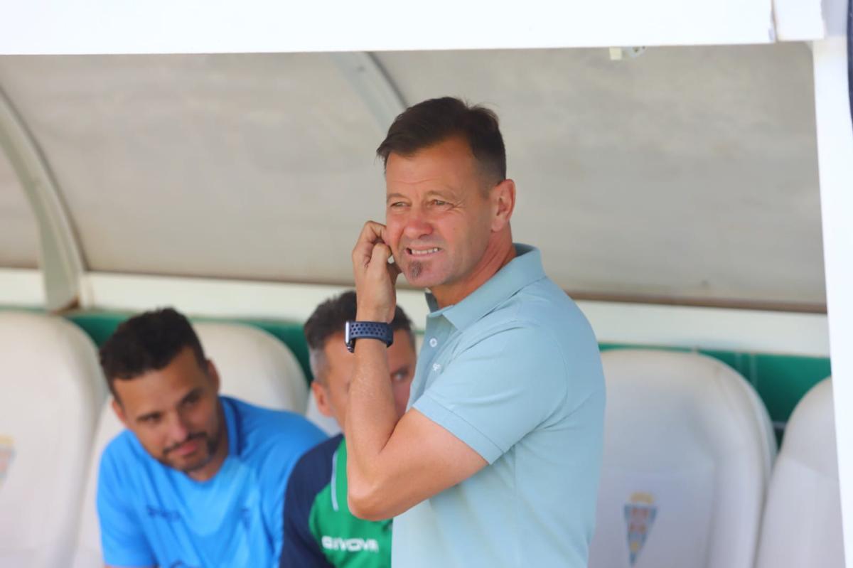 Manuel Mosquera, durante el pasado encuentro ante el San Fernando en El Arcángel.