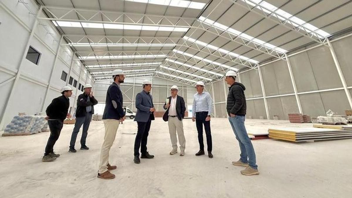 Las obras de los pabellones en la Facultad del Deporte en San Javier