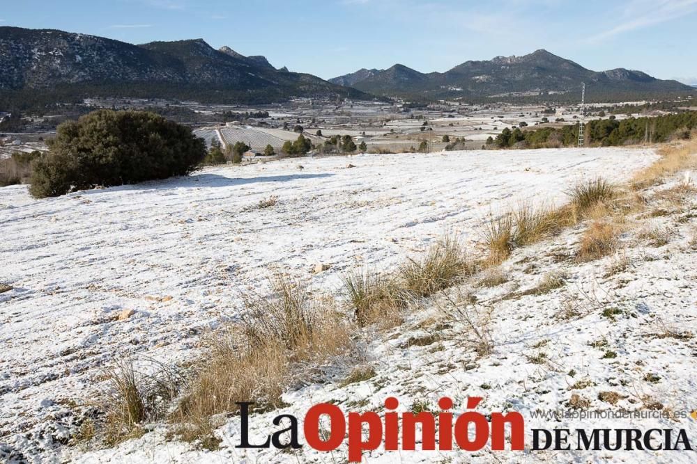 La nieve se deja ver tímidamente en la pedanía mor