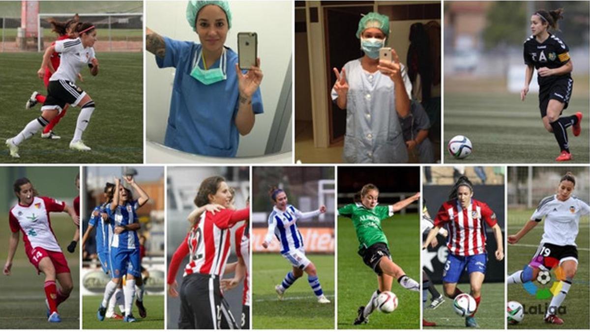 Las nueve futbolistas que compaginan el deporte profesional con la medicina