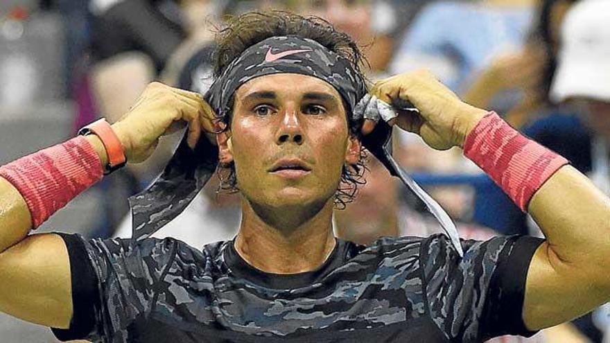 Rafel Nadal, durante un partido del US Open.