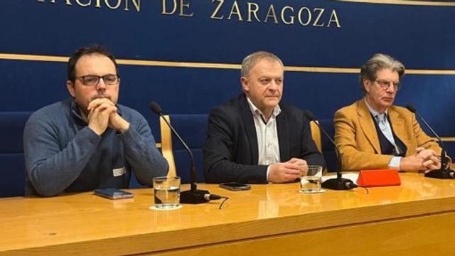 Jiménez, Arilla y Juan Bolea en la DPZ.