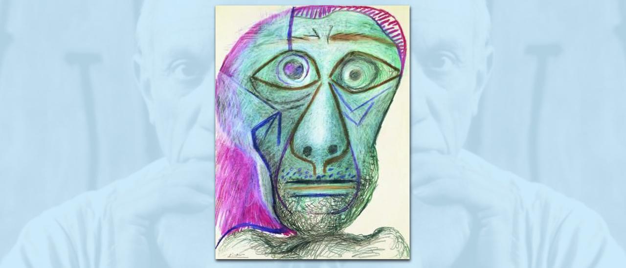 Picasso y su autorretrato.