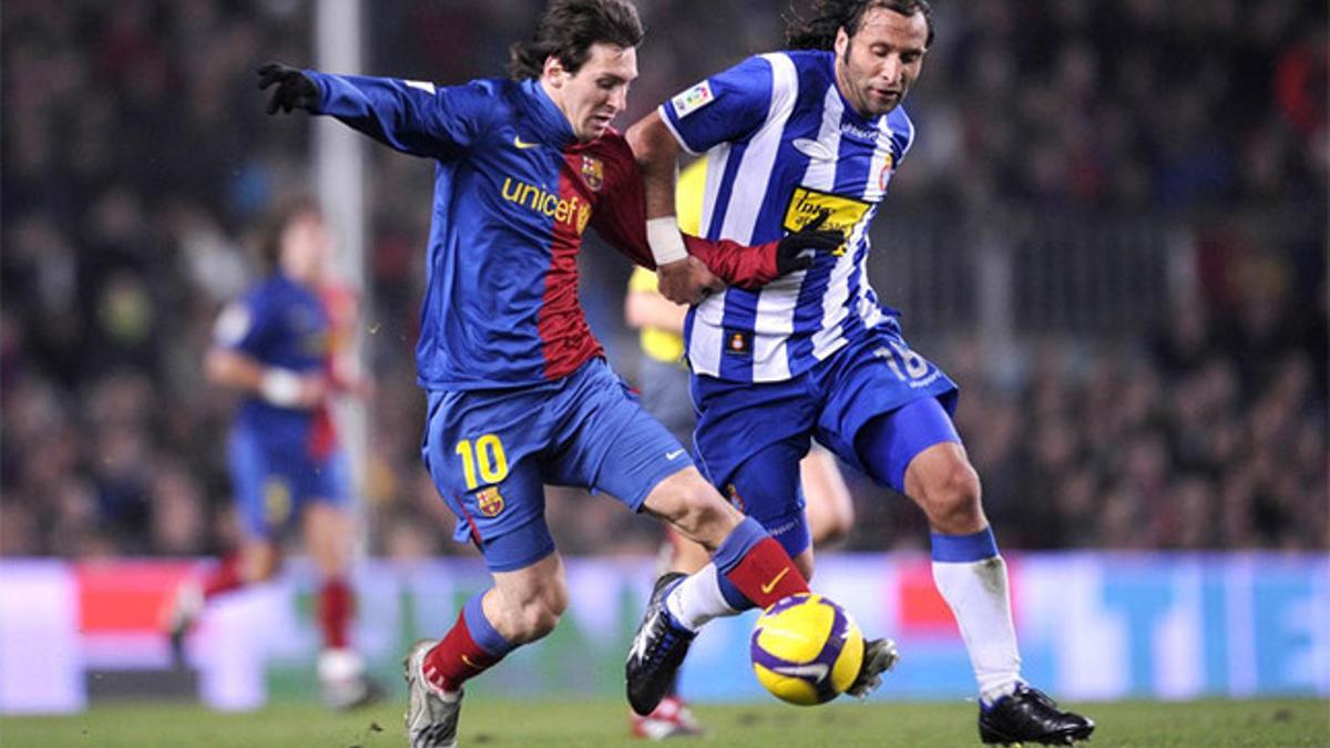 Duelo entre Messi y Rufete en el último precedente copero entre el FC Barcelona y el Espanyol