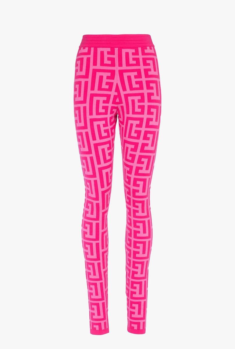 Leggings con monograma de Balmain de Balmain x Barbie