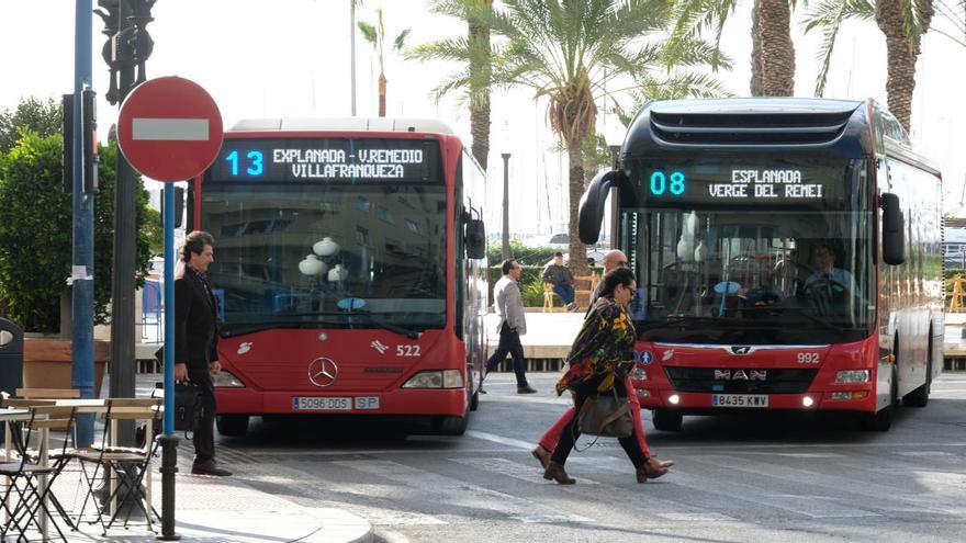 Alicante pedirá 6,5 millones de euros del fondo para paliar el descenso de viajeros en el transporte urbano por el covid
