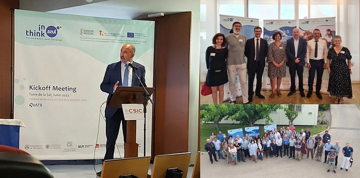 Presentación del proyecto, hace un año, en la sede del instituto de acuicultura Torre la Sal.