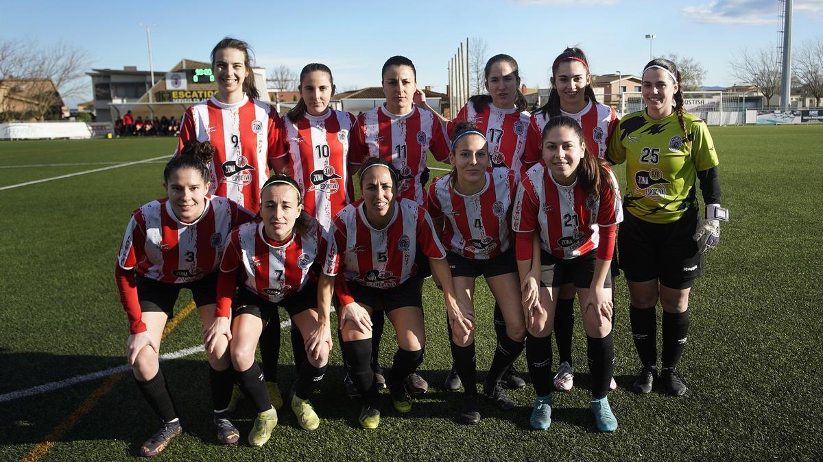 L’onze de l’últim partit que va disputar el Porqueres: el derbi contra el Girona.