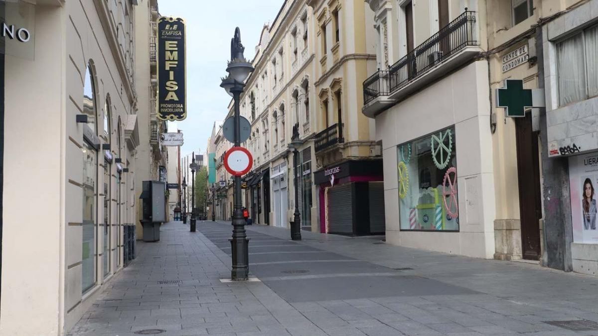 La calle Gondomar el pasado 15 de marzo, vacía, tras la entrada en vigor del estado de alarma por el coronavirus.