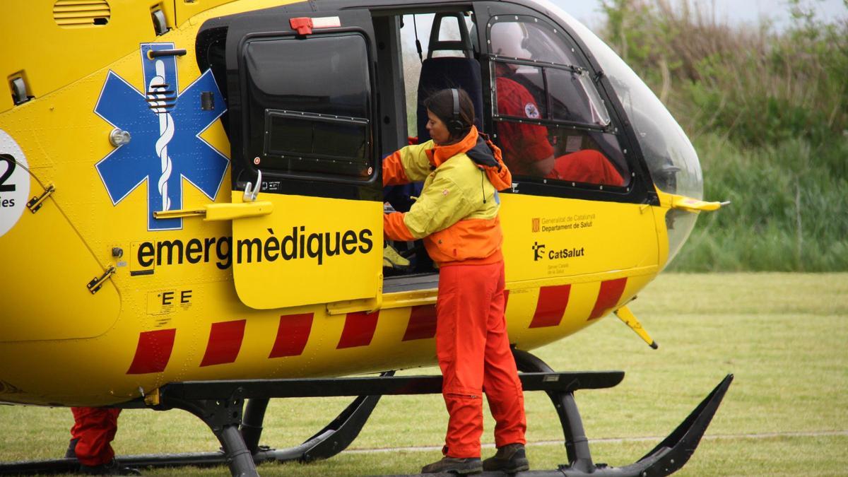 Helicóptero del SEM.