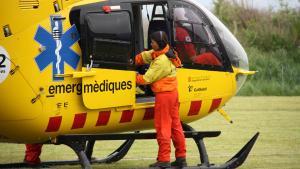 Helicóptero del SEM.