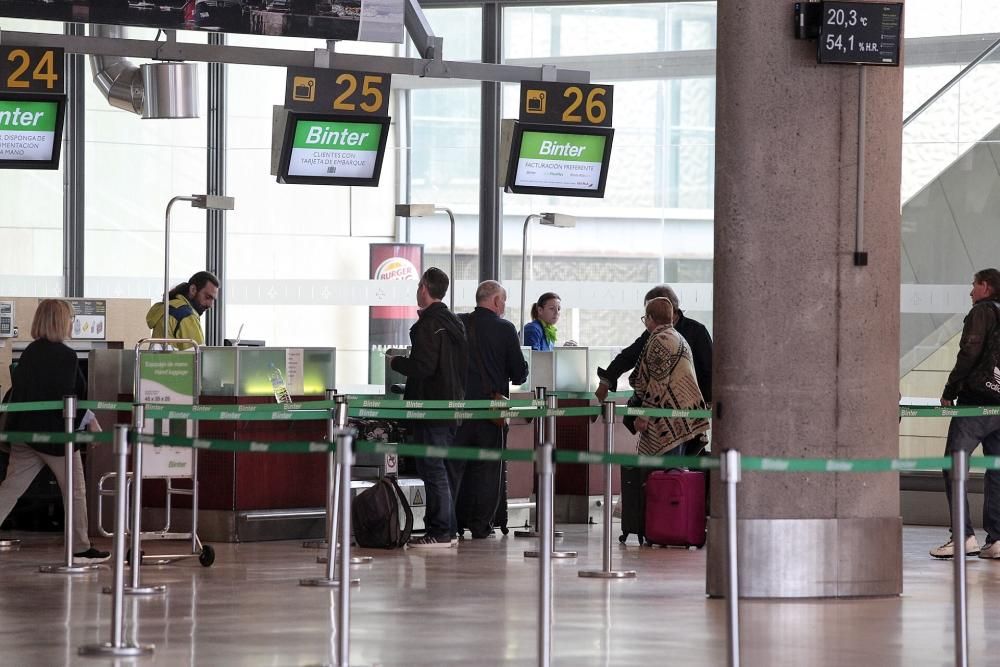 Situación en el aeropuerto Tenerife Norte con test