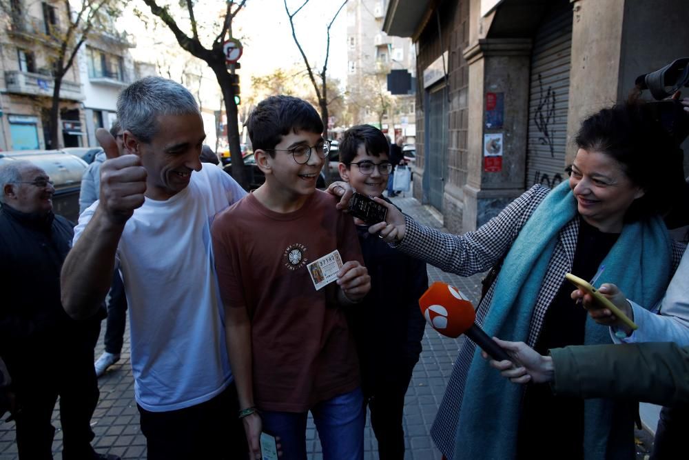 Afortunados con la Lotería del Niño 2019